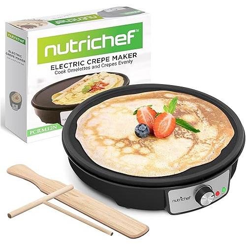 Sarten Y Plancha Electrica Para Crepes Nutrichef, Estufa Ant