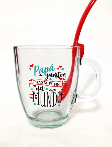 Pack 15 Tazas Dia Del Padre +cuchara Para Colgar De Regalo!!