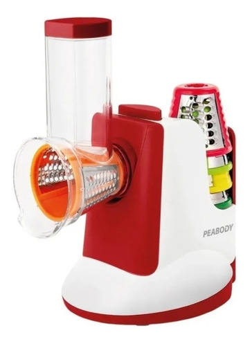 Imagen 1 de 7 de Rallador Peabody Sm326r Electrico Rojo