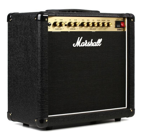 Marshall Dsl20cr Combo Valvulado Guitarra Dsl20 + Footswitch Cor Preto Dourado Mteal