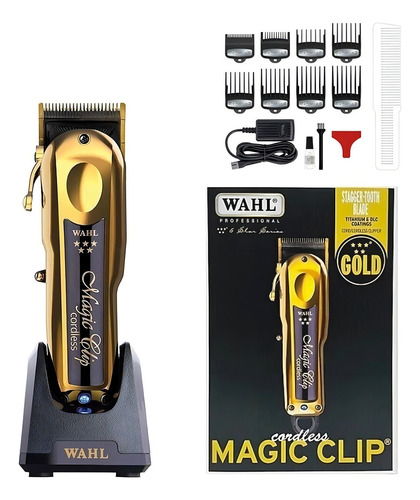 Máquina de cortar cabelo Wahl Magic Clip Gold sem fio