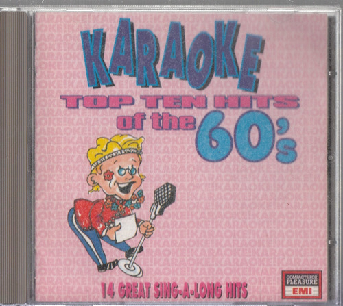 Karaoke Top 10 Hits Of The 60s. Cd Original Usado Qqa. Promo