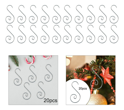 2 X 20 Ganchos Para Adornos Navideños, Suministros