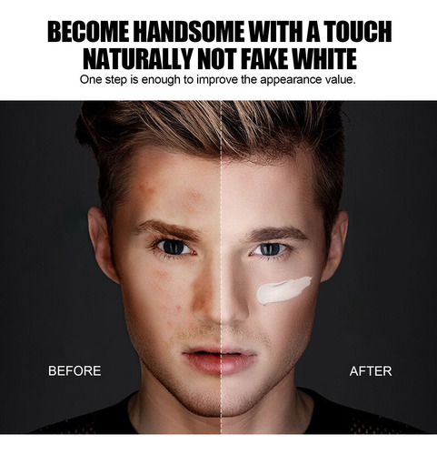 Crema Lisa Para Hombre V, Corrector, Marcas Y Defectos Cután