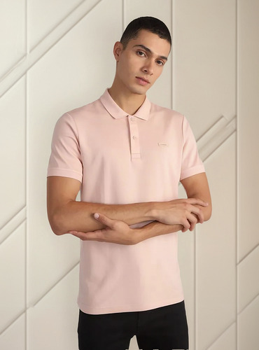 Polera Smooth Slim Rosado Calvin Klein