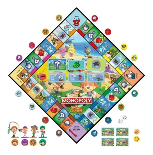 El Divertido Monopoly Animal Crossing, En Español Hasbro