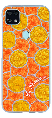Funda Para Zte Para Mujer Flores Cempasúchil Con Nombre