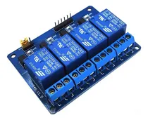 Comprar Relay Relé 4 Canales 5v 12a Con Optoacopladores Arduino Nodo
