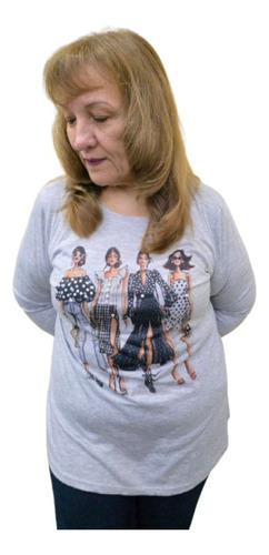 Remera Algodon Spum Sublimada Mangas L,personalizada T 1 A 8