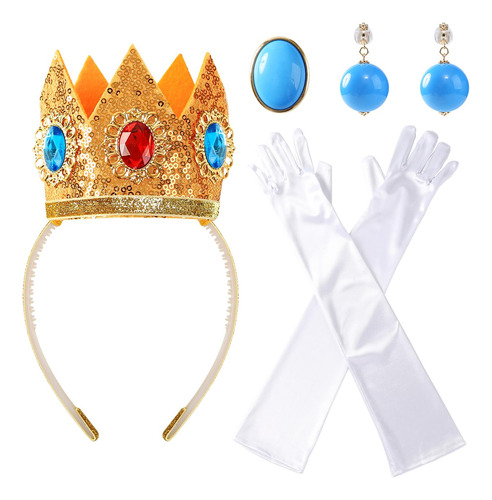 Accesorios De Disfraz De Princesa Para Mujer, Aretes De Coro