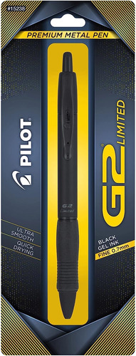 Lapicera Pilot G2 Limited Premium Gel Roller 0.7 Mm Negro