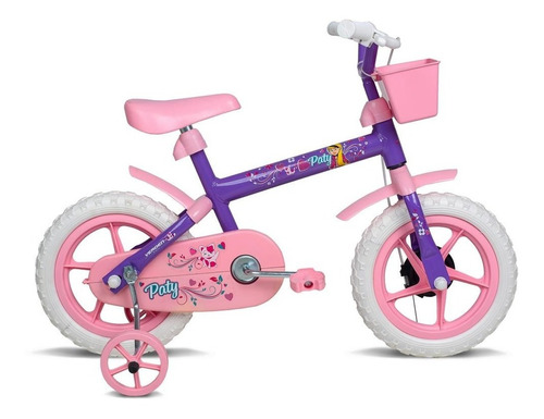 Bicicleta Aro 12 Paty Lilás Com Rosa Verden - 10441 Cor Lilas e rosa Tamanho do quadro 12