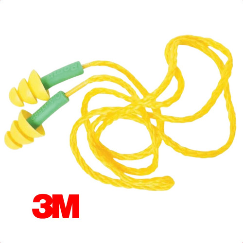Kit 5 Protetor Auricular 3m Millenium 17db Plug C/ Cordão