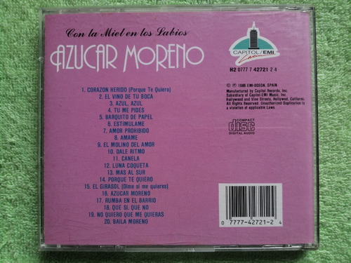 Eam Cd Azucar Moreno Estimulame + Con La Miel En Los Labios (Usado)