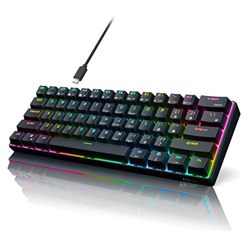 ~? Rk Royal Kludge Rk61 Con Cable 60% Teclado Mecanico Para