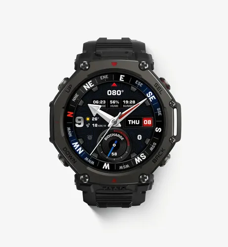 Smartwatch Amazfit T-Rex 3 Pro T-Rex 3 Pro 48mm-Black tela de 1.5