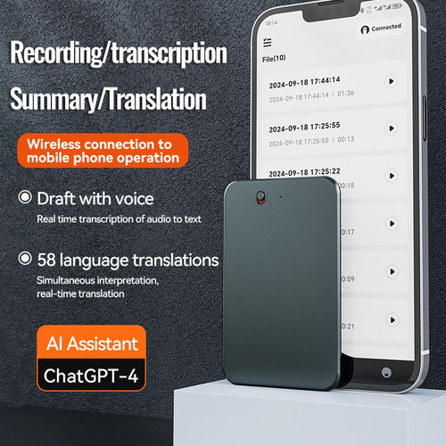 Para Resumo Do Gravador De Voz Com Ia Para Transcrição