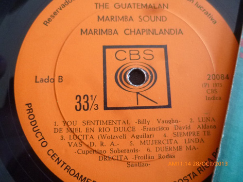 Vinilo Lp De The Guatemalan Marimba Sound (u613