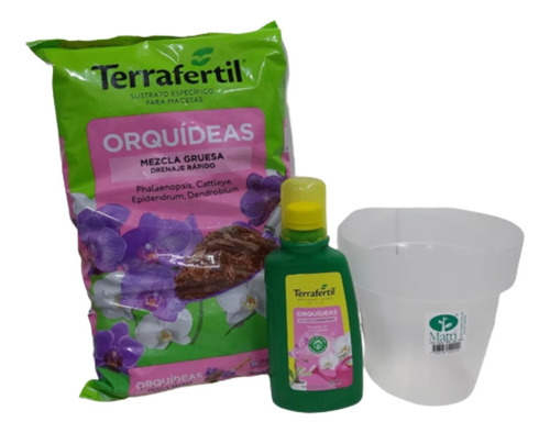 Combo Orquideas 5 L - Maceta Josephine 18 + Fertilizante 330