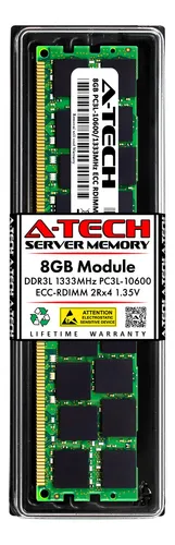 Memoria Ddr3l 8gb 1333mhz Ecc Rdimm 2rx4 240p Servidor/works