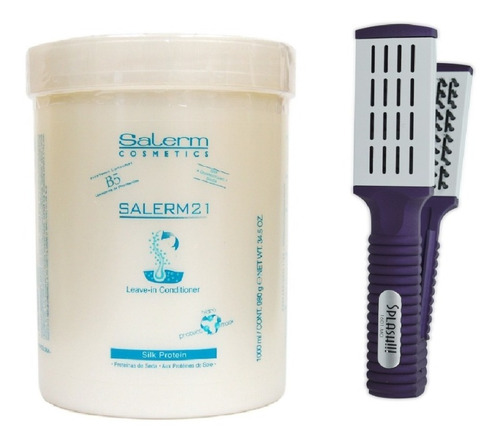 Salerm 21 ® Hidratante Cabello Seco + Cepillo Para Alaciar