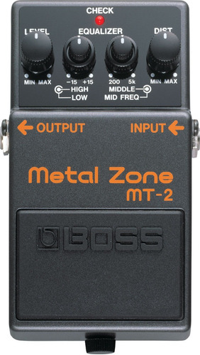 Pedal Boss Metal Zone Para Guitarra Electrica - Mt2