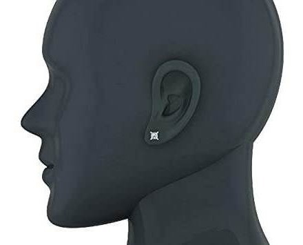 Imagen 2 de 4 de Aretes Para Hombre Aretes De Diamantes De Corte Princesa Par