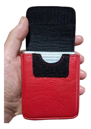 Funda Estuche Cuero Para Motorola Razr 60 Cinturón Pasacinto Rojo Para Guardar El Celular Con Protección Puesta Dentro De La Funda De Cuero (silicona, Tpu, Goma)
