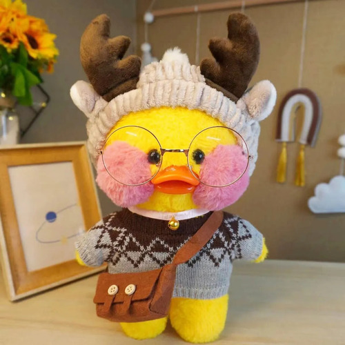 Peluche Amarillo Duck Game Con Accesorios 30 Cm