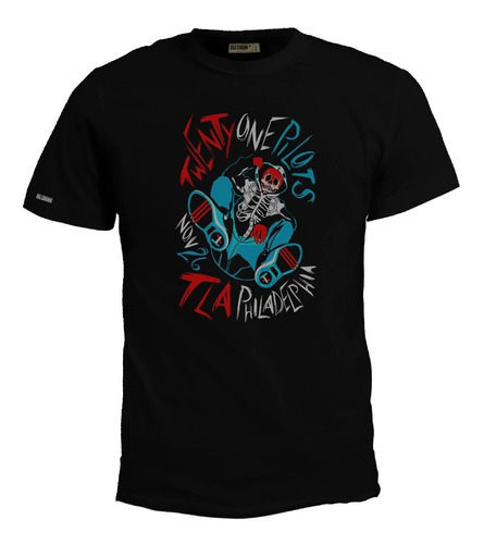 Camiseta Estampada Twenty One Pilots Rock Metal Bto