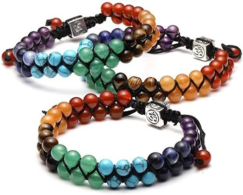 Imagen 6 de 6 de Pulsera Cristales Curativos Chakra Piedra Natural 4mybebe