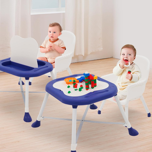 Silla Para Comer Bebe Trona Infantil,con Mesa Lego Juguetes