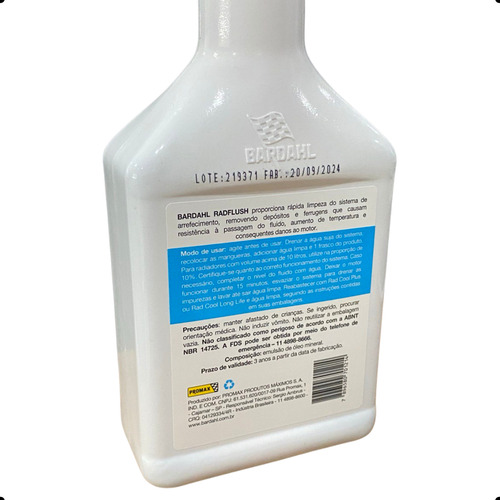 Aditivo Limpa Radiadores Bardahl Rad Flush 500 Ml 4 Unidades