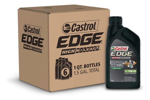 Castrol Edge Alto Kilometraje 10w-40 Aceite De Motor Sintéti