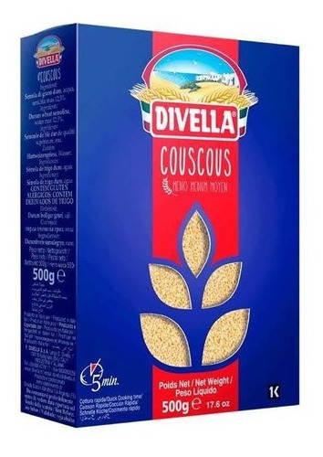 Couscous Italiano Divella 500g Cuscuz Marroquino Premium