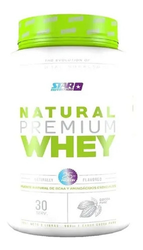 Natural Whey Protein 2 Lb Star Nutrition Apto Vegetariano Ca