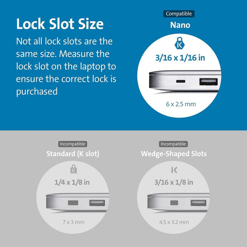 Hewlett Packard - Candado De Seguridad Hp Con Llave