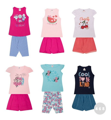 Kit Lote 10 Conjuntos Infantil Masculino Ou Feminino Atacado Revenda De Roupas Infantis Baratas Menino E Menina Verão