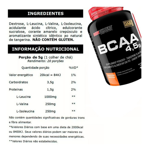 Imagem 3 de 6 de Combo Duplo Whey Protein + 2x Bcaa + 2x Creatina + Shaker