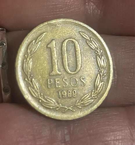 Vendo 2 Monedas $10 Año 1989 Ángel De La Libertad !