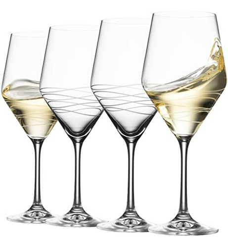 Copas De Vino Blanco Elegantes (set De 4)