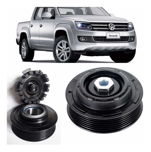 Embrague De Compresor Para V.w. Amarok Electronico 12v 6pk