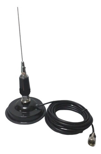Imagen 1 de 4 de Antena Completa Base Magnética Vhf 5/8 Onda Pc
