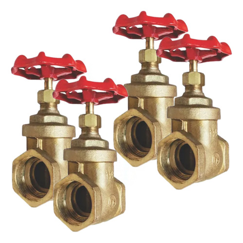 Válvula Esclusa Valforte Paso Total 3/4 Pulgada Bronce Latyn