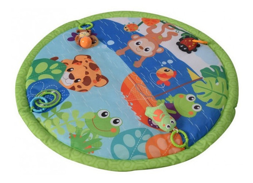 Tapete Y Gimnasio Rana Plegable Para Bebe Con 5 Juguetes