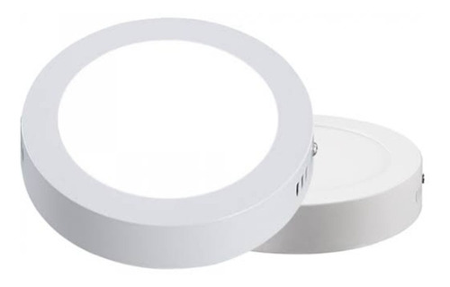 Imagen 1 de 4 de Lampara Led Redonda Tipo Aspirina Sobreponer Plafón 18w 24cm
