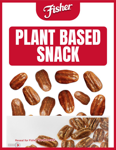 Snack De Praliné De Pacanas 155 Gramos Con Nueces Enteras