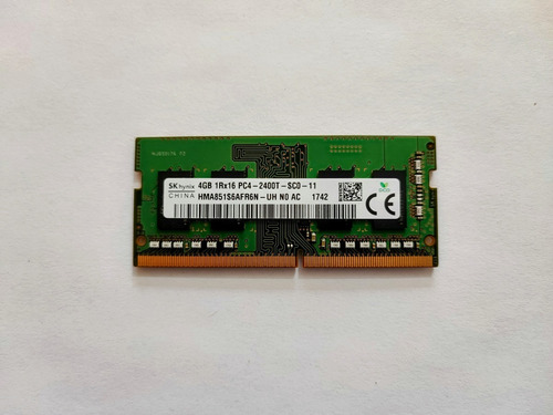 Memoria Ram 4gb Color Verde Sk Hynix Hma851s6afr6n-uh