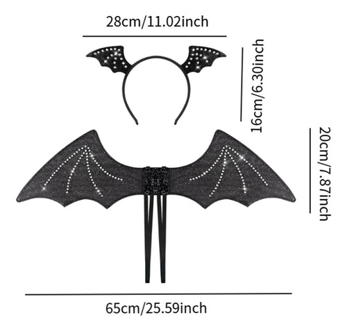 Conjunto De Disfraz De Halloween Con Diadema For Fiesta,