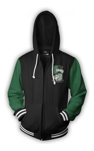 Sudadera Capucha Estampada Halloween Harry Potter Slytherin